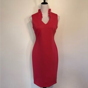 EUC Calvin Klein Ruffled Midi Dress Size 6
